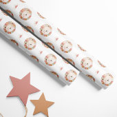 Waterverf Lion & Sun - Roze - Safari Dier Cadeaupapier