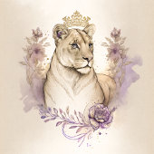 Waterverf Lioness 2 T-shirt