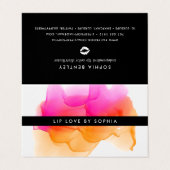 Waterverf Lip Product Distributeur Tips & Tricks Visitekaartje (Buitenkant ongevouwen)