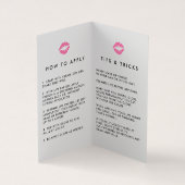 Waterverf Lip Product Distributeur Tips & Tricks Visitekaartje (Binnen)