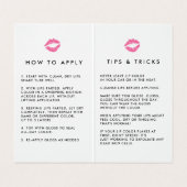 Waterverf Lip Product Distributeur Tips & Tricks Visitekaartje (Binnenkant ongevouwen)