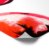 Waterverf lippenpatroon poster (Hoek)
