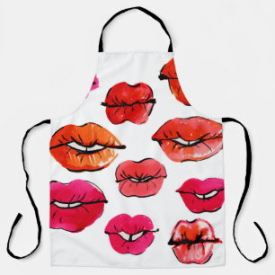 Waterverf lippenpatroon schort