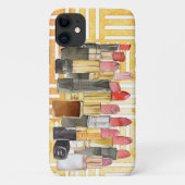 Waterverf lippenstift Case-Mate iPhone case (Achterkant)