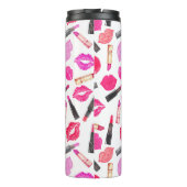 Waterverf lippenstift make-up artiest gepersonalis thermosbeker (Achterkant)