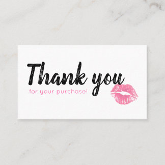 Waterverf Lippies Loyalty-kaart Klantenkaartje