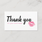 Waterverf Lippies Loyalty-kaart Klantenkaartje (Voorkant)