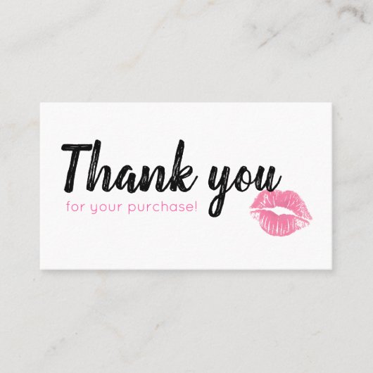 Waterverf Lippies Loyalty-kaart Klantenkaartje (Voorkant)