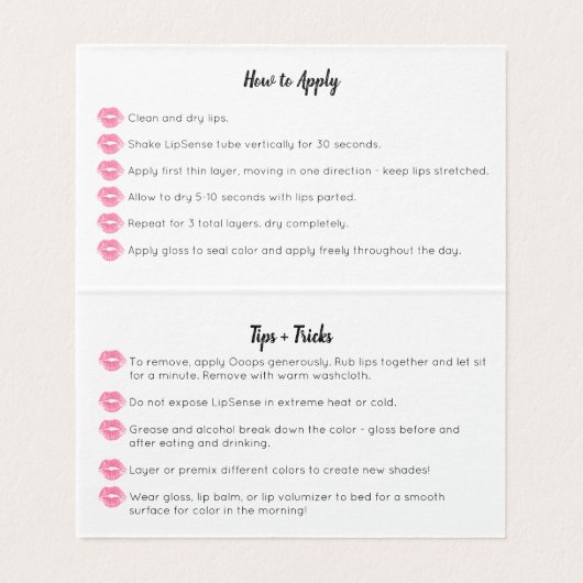 Waterverf lippies Visitekaartje - tips en toepassi (Binnenkant ongevouwen)