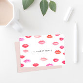 Waterverf Lips | Gepersonaliseerde platte notities