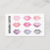 Waterverf Lips Visitekaartje (Voorkant)