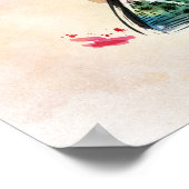 Waterverf lipstick poster (Hoek)