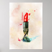 Waterverf lipstick poster (Voorkant)