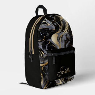 Waterverf Liquid Marble Pattern Gepersonaliseerde  Bedrukte Rugzak