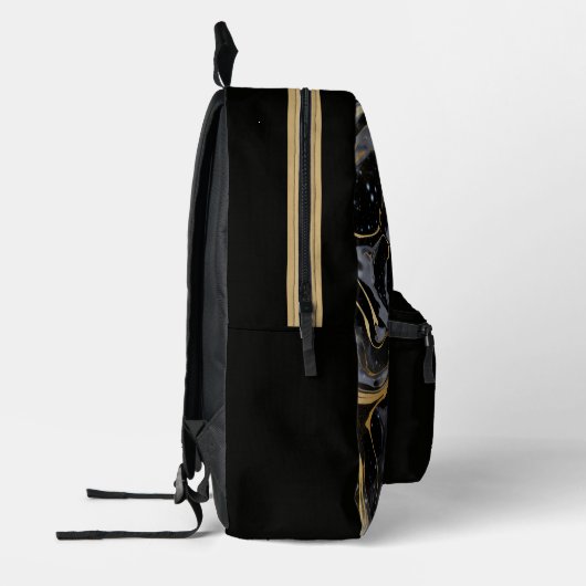 Waterverf Liquid Marble Pattern Gepersonaliseerde Bedrukte Rugzak (Links)