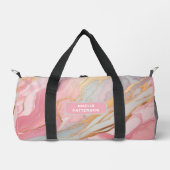 Waterverf Liquid Marble Pattern Gepersonaliseerde Plunjezak (Voorkant)