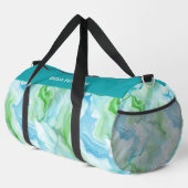 Waterverf Liquid Marble Pattern Gepersonaliseerde  Plunjezak (Rechterhoek)