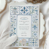 Waterverf Lissabon handgeschilderde Azulejos bruil Kaart