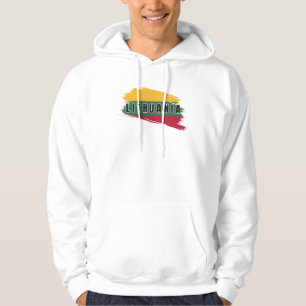 Waterverf Litouwen Vlag Lietuva Souvenir Hoodie