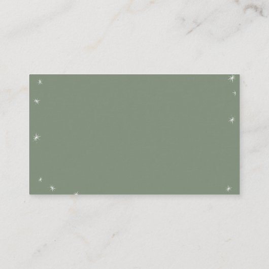 Waterverf Little Angel Baby Luier Raffle Informatiekaartje (Achterkant)