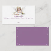 Waterverf Little Angel Baby Luier Raffle Informatiekaartje (Voorkant / Achterkant)