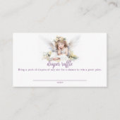 Waterverf Little Angel Baby Luier Raffle Informatiekaartje (Voorkant)