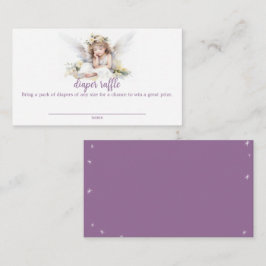 Waterverf Little Angel Baby Luier Raffle Informatiekaartje