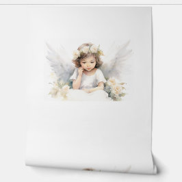 Waterverf Little Angel Behang