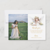 Waterverf Little Angle First Holy Communion Bedankkaart (Voorkant)