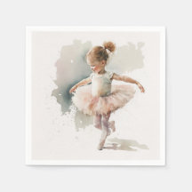 Waterverf Little Ballerina Napkins