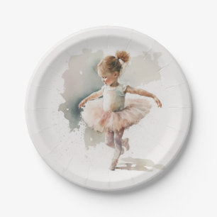 Waterverf Little Ballerina Paper Borden Papieren Bordje