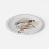 Waterverf Little Ballerina Paper Borden Papieren Bordje (Gekanteld)