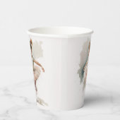 Waterverf Little Ballerina Paper Cups Papieren Bekers (Rechts)