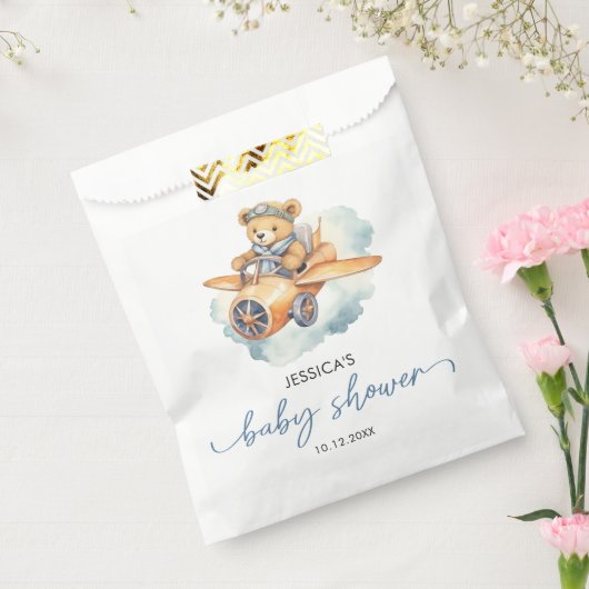 Waterverf Little Beer Baby shower Boy Bedankzakje (Gezegeld)