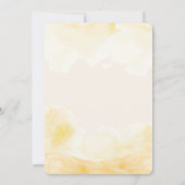 Waterverf Little Cowboy Western Baby shower Kaart (Achterkant)