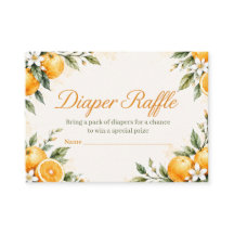 Waterverf Little Cutie Baby Shower Luier Raffle