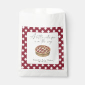 Waterverf Little Cutie Pie baby shower Bedankzakje (Voorkant)