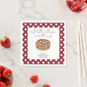 Waterverf Little Cutie Pie baby shower Servet (Insitu)