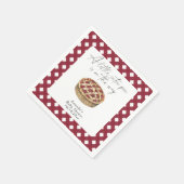 Waterverf Little Cutie Pie baby shower Servet (Hoek)