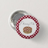 Waterverf Little Cutie Pie - Mama To Be Ronde Button 3,2 Cm (Voorkant /achterkant)