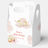 Waterverf Little Dumpling Mushroom Baby shower Bedankdoosjes (Geopend)