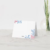 Waterverf Little Firecracker 4 juli Birthday Kaart (Achterkant)