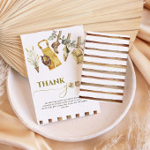 Waterverf Little Fisherman Baby shower Bedankkaart