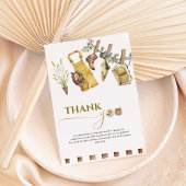 Waterverf Little Fisherman Baby shower Bedankkaart