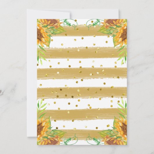 Waterverf Little Giraffe Wild Flowers Baby shower Kaart (Achterkant)