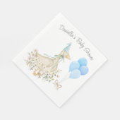 Waterverf Little Goose Wildflower Blue Balloons Servet (Hoek)
