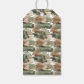 Waterverf Little Hunter-baby shower Cadeaulabel (Achterkant)