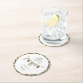 Waterverf Little Hunter-baby shower Kartonnen Onderzetters (Insitu)