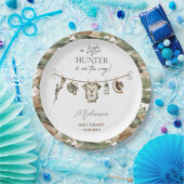 Waterverf Little Hunter-baby shower Papieren Bordje (Feest)