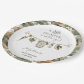Waterverf Little Hunter-baby shower Papieren Bordje (Gekanteld)